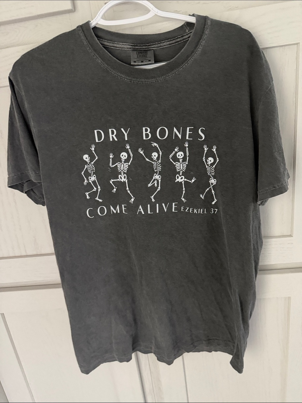 Comfort Colors Charcoal 'Dry Bones Come Alive' Graphic Tee